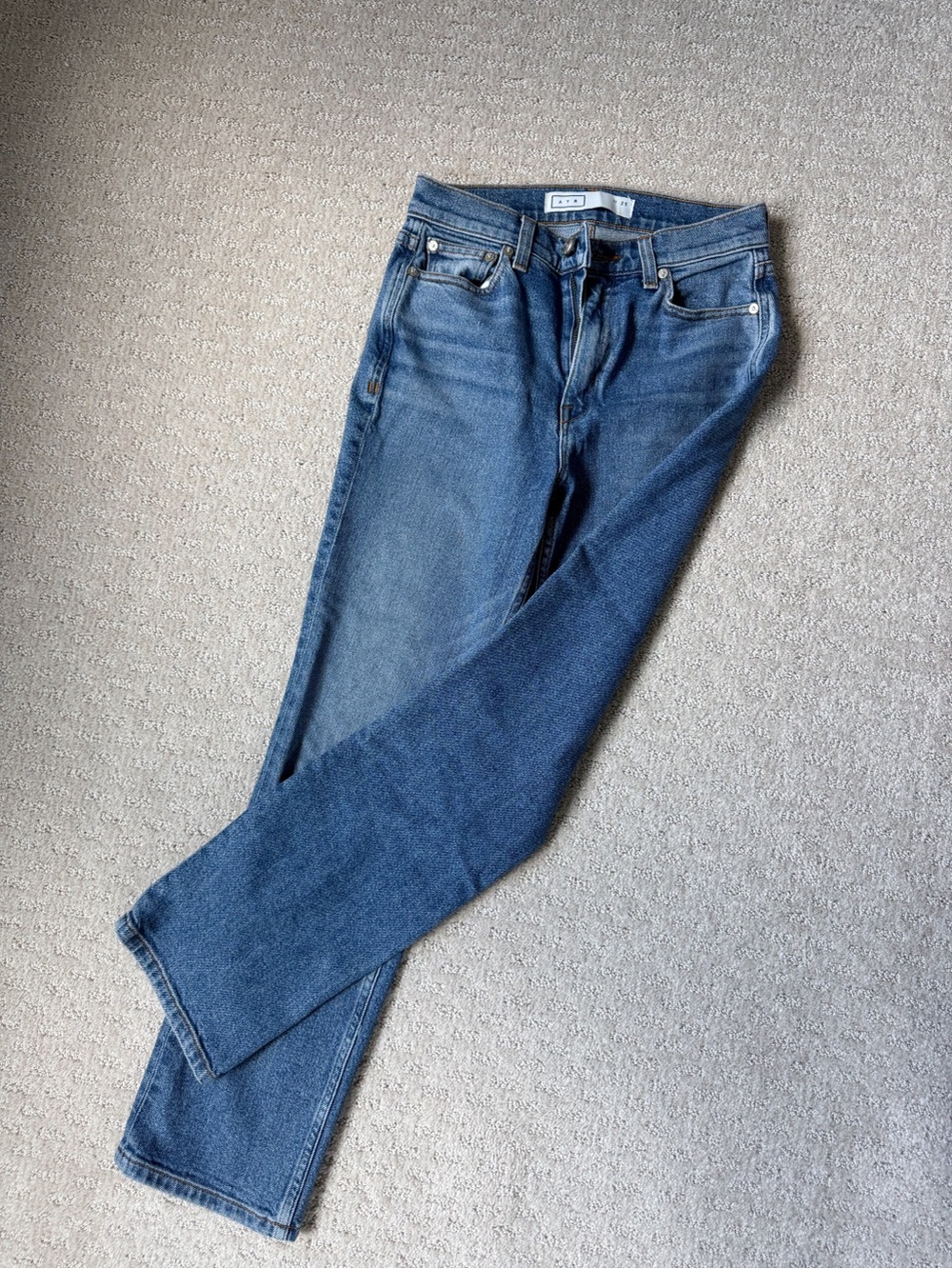 AYR YES YES YES Women's Ankle-Length Straight Jeans - Blue